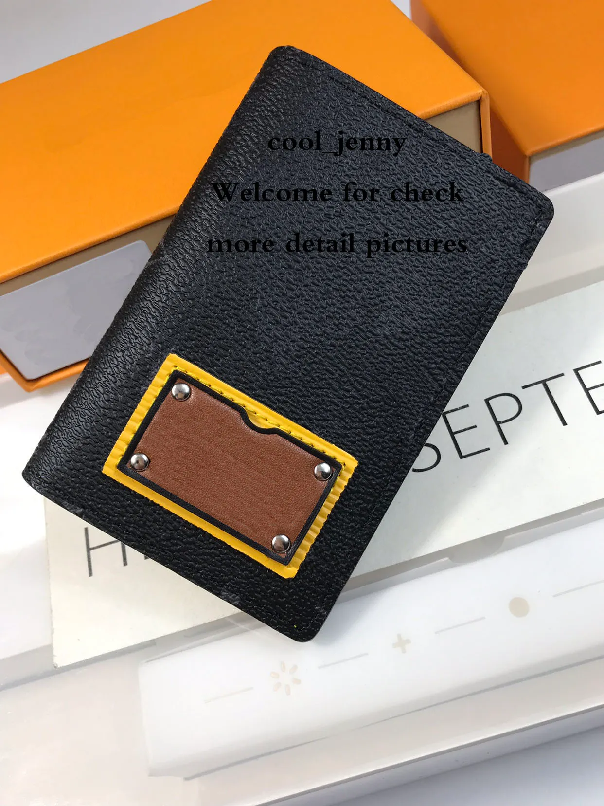 Card Holder High quality Classic Style 2020 New Arrival DamierGraphite Canvas card holder wallet bag purse Passcard Pocket Passport.