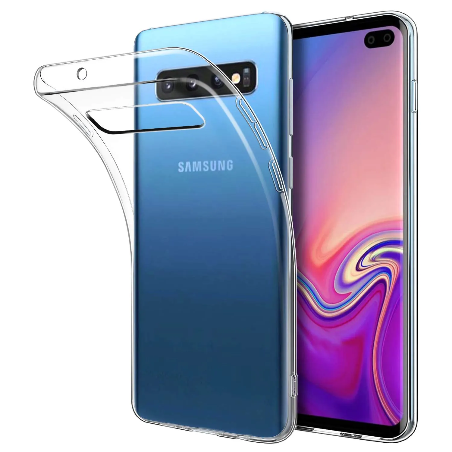 Klare, dünne, weiche Silikon-Ultra-Slim-Fit-Kristall-transparente Stoßstange, flexible TPU-Hülle für Samsung Galaxy S10/S10 PLUS S10E