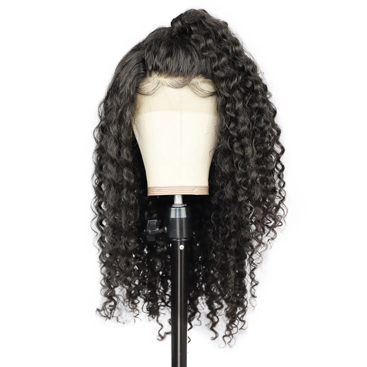 İnsan saçı dantel ön peruklar Brezilya derin dalga 13 4 orta boy wig266a