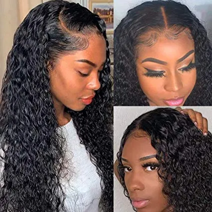 HD Genomskinlig spetsfront peruker Mänskligt hår Pre Plocked Natural Hairline Gluslös 130% Densitet 13x4 Lace Frontal för Black Women Diva1