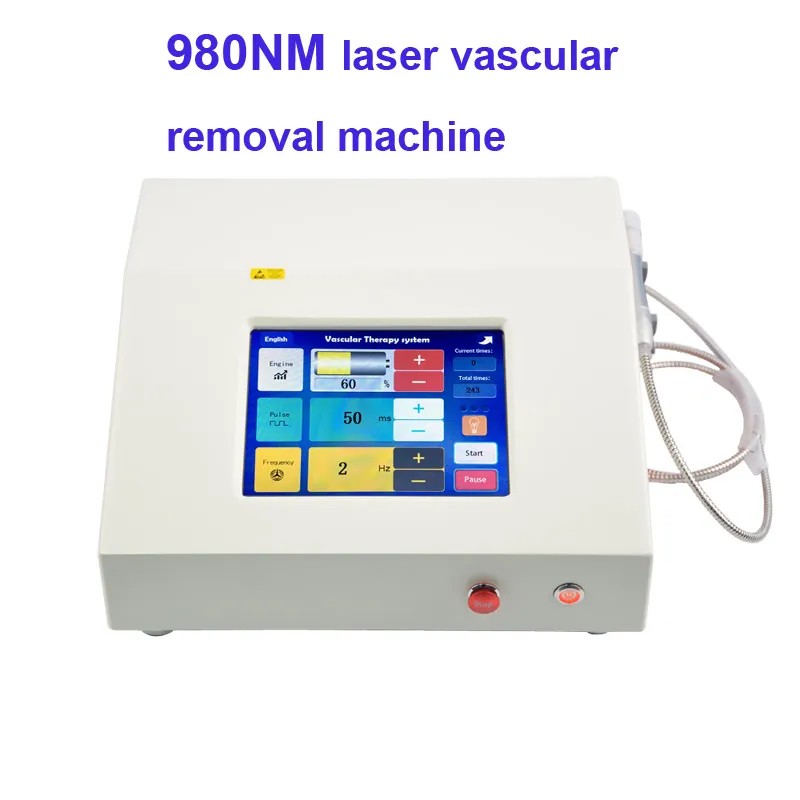 Remoção vascular 980nm diodo laser laser veia remoção mancha de remoção de veias vermes indicador de visação de luz disponível