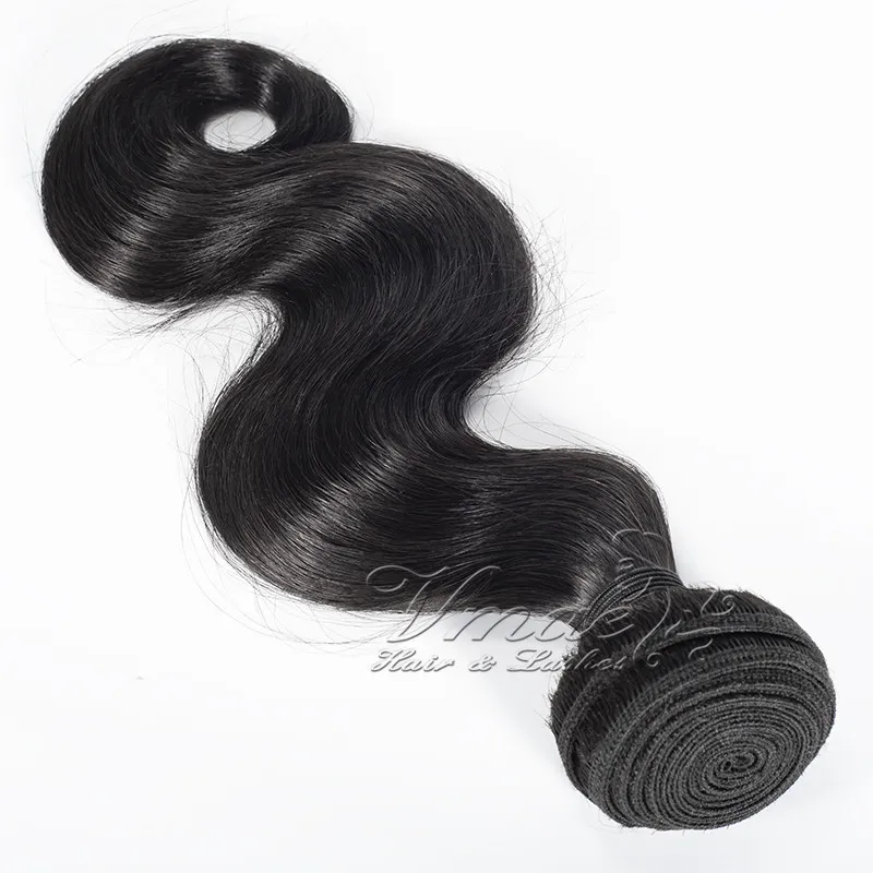 Qualidade superior Malásia 100% Virgem Cabelo Cabelo Onda 3 Bundles Real Humano Cabelo Weave Bundles Trade Trade Frete Grátis VMAE Cabelo