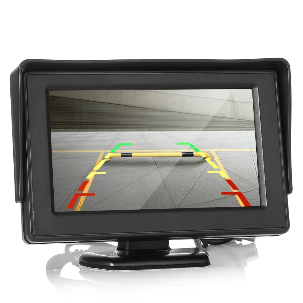 Auto 4,3 Zoll Bildschirm Display Rückansicht Monitor Nachtsicht 18,5 mm Rückfahrkamera