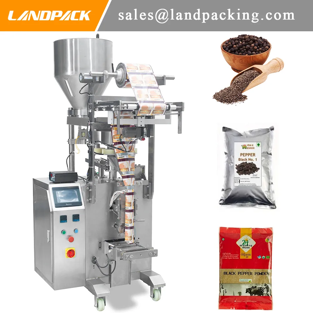 Small Vertical Form Fill Seal Stand Pouch Packaging Making Machine For Pepper Powder Packing