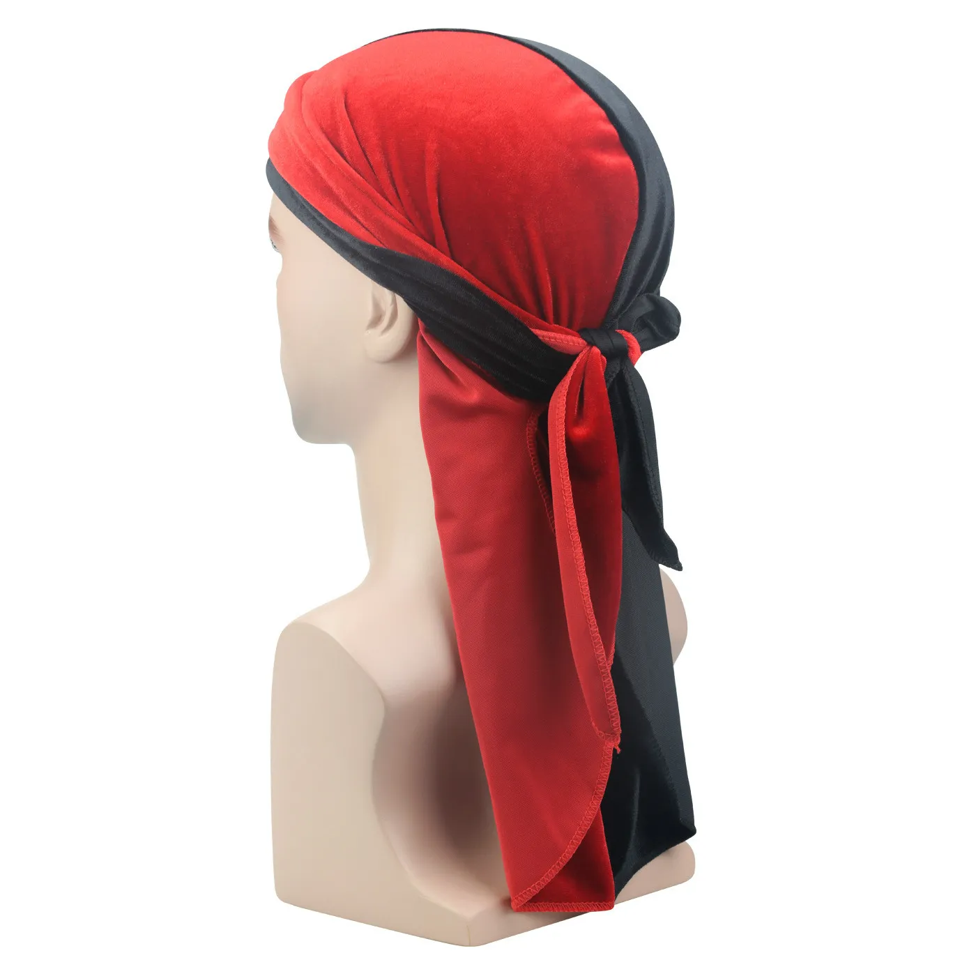 Buy Caps & Hats Black Doo Rag Durag Chemo Headwrap Solid Color Bandana Cotton Skull Cap for Men Women