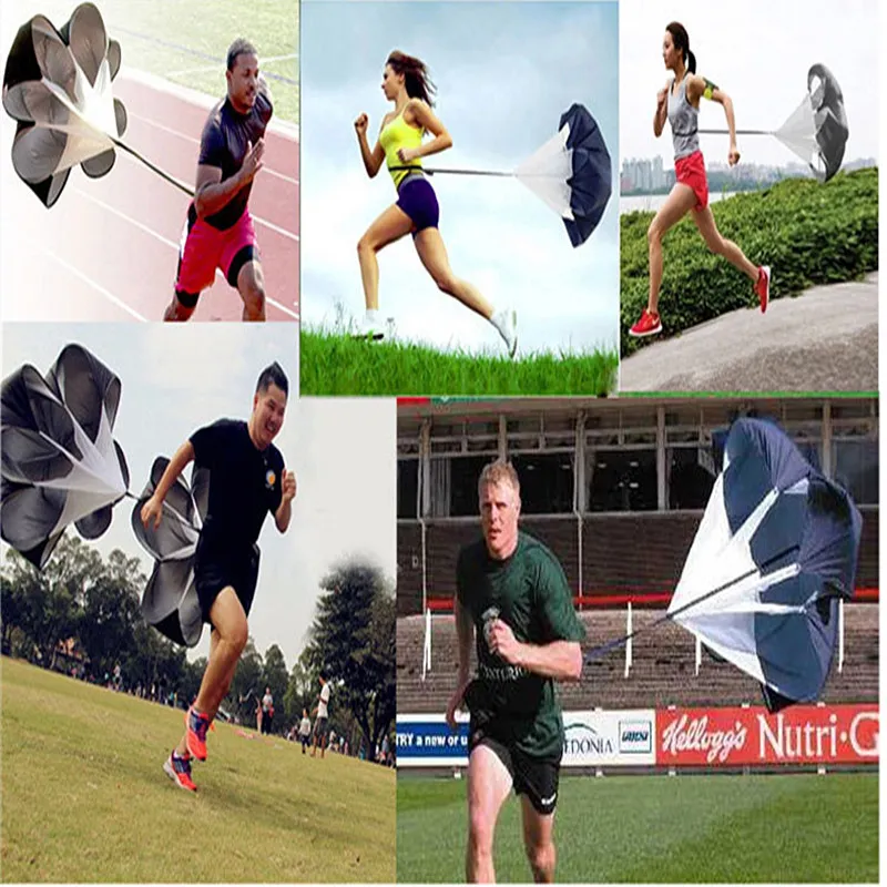 Snelheidstraining Running Drag Parachute Voetbaltraining Fitnessapparatuur accessoires Speed Drag Chute Fysieke uitrusting4421508