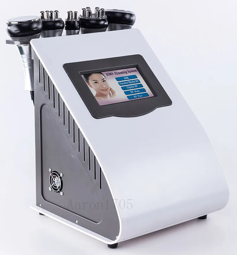 5 in 1 40K ultrasonic cavitation machine vacuum pressotherapy multipolar radio frequency beauty slimming machine free shipping