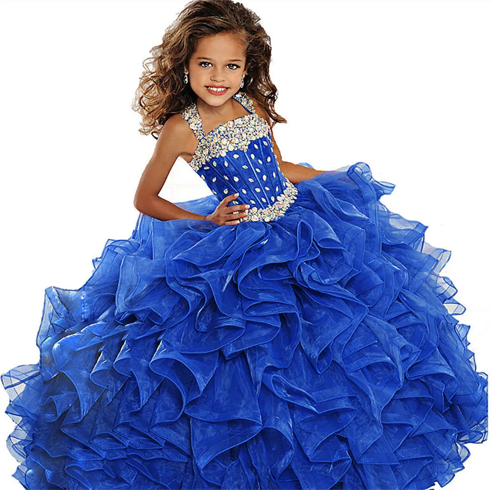 9 Beautiful Designs of Blue Colour Frocks for Women and Girls | Girls  pageant dresses, Girls pageant gowns, Girls dresses