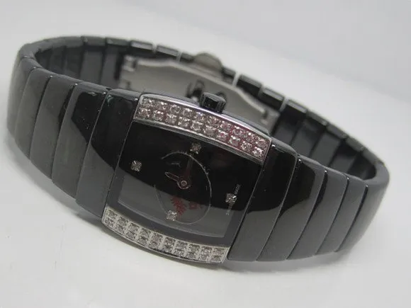 Ladies Ceramic Watch: Elegant Black Wristwatch, Fashionable  display picture 1