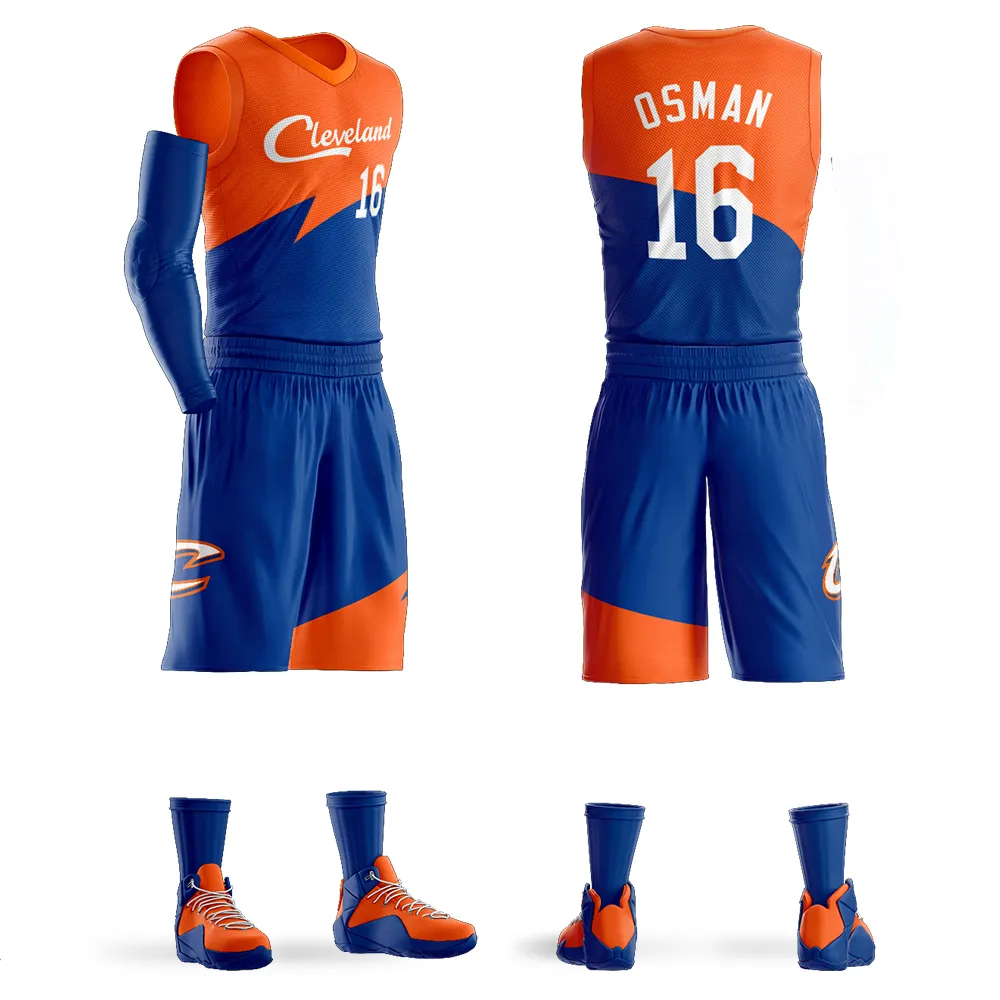 Hommes College Basketball Jersey Vêtements de sport Osman Ensembles Uniformes de sport Vêtements pour adultes chemises maillots de basket-ball Respirant short bricolage personnalisé