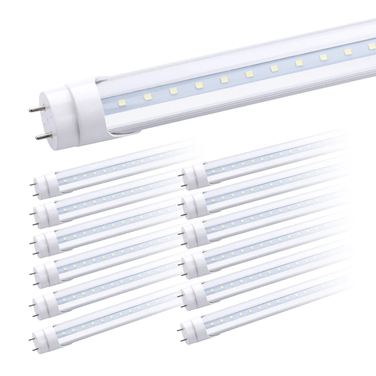 T8 G13 أنبوب ضوء 4FT 22W LED أنابيب ضوء دافئ الأبيض البارد 3000K 4000K 5000K 6500K السوبر مشرق الصمام 4FT SMD2835 أنبوب