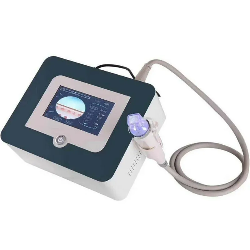 Taşınabilir Kesirli RF Microneedle Makinesi Yüz Germe Altın Mikro İğne Sivilce Skar Streç Mark Kaldırma Tedavisi Güzellik
