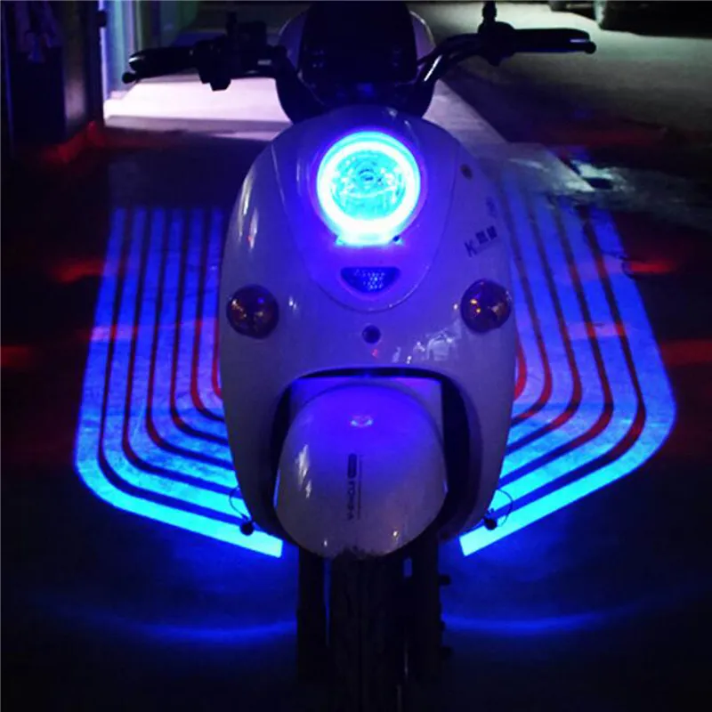 lampe de projecteur laser ailes sangel bienvenue embient avertissement clignotant avant brouillard 3d décor Ghost Shadow lumières pour voiture moteur moto