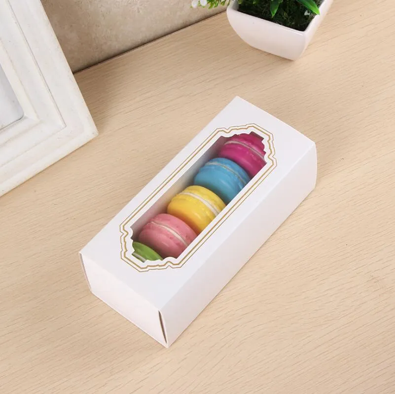 5 koppar Box Packaging Drawer Hot New Window Macaron Box, Cake Box, Gift Box 200pcs/Lot LX6482