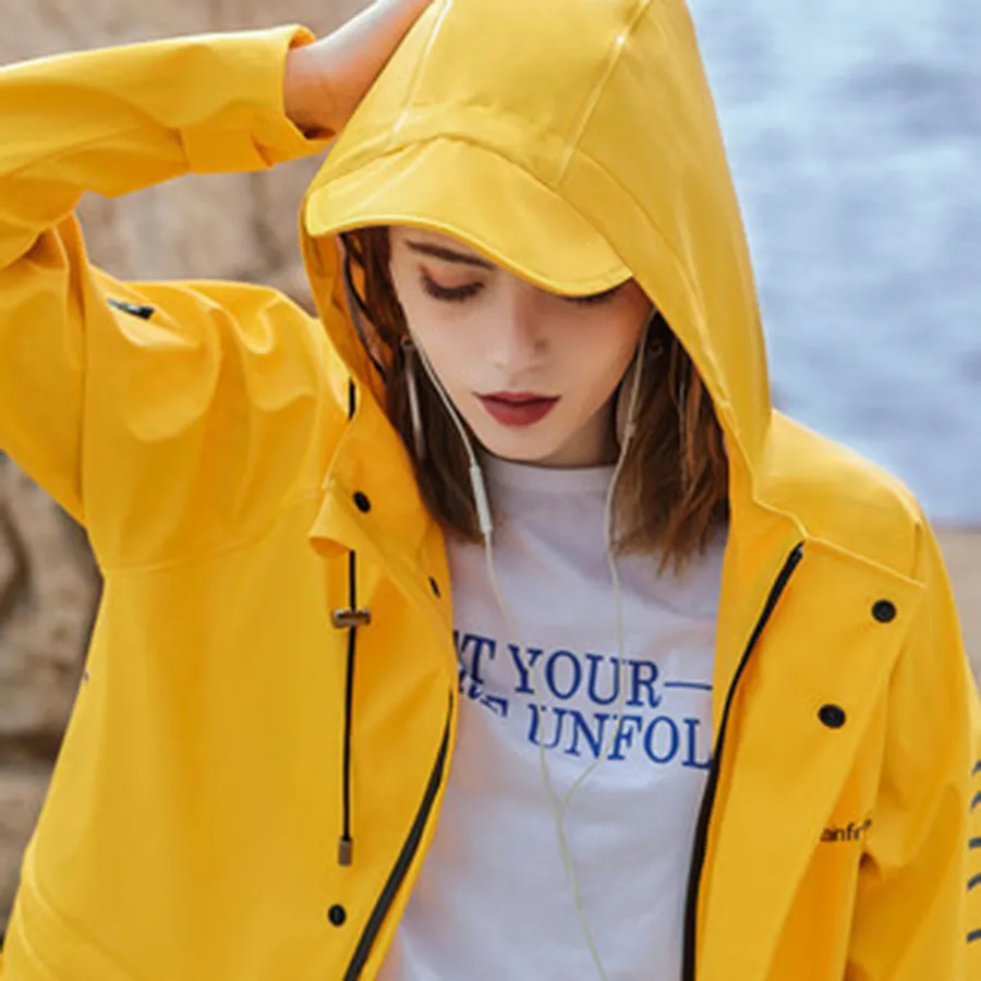 Chaqueta Impermeable Raincoat Amarillo Hombre