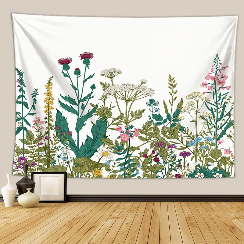 Nature Fleur Tapisserie Plante Florale Tenture Murale Décoration