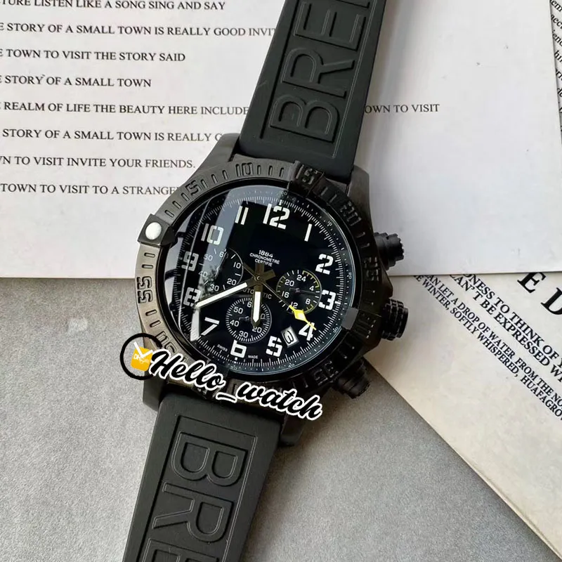 New Hurricane XB1210E4.BE89.154S.M20SS.1 Quartz Chronogrpah Orologio da uomo Cassa in acciaio PVD nero Cinturino in caucciù Orologi da uomo Hello_Watch