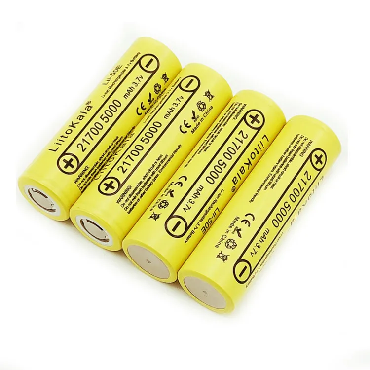 LiitoKala Lii-50E 21700 5000mah Rechargeable Battery 40A 3.7V 10C discharge High Power batteries For High-power Appliances