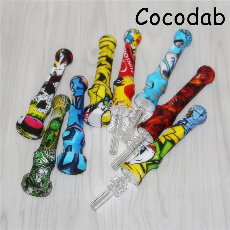 5pcs Silicone Nectar Kit Coots Concentrate Complying Tipe с 14 мм титановых ногтей.