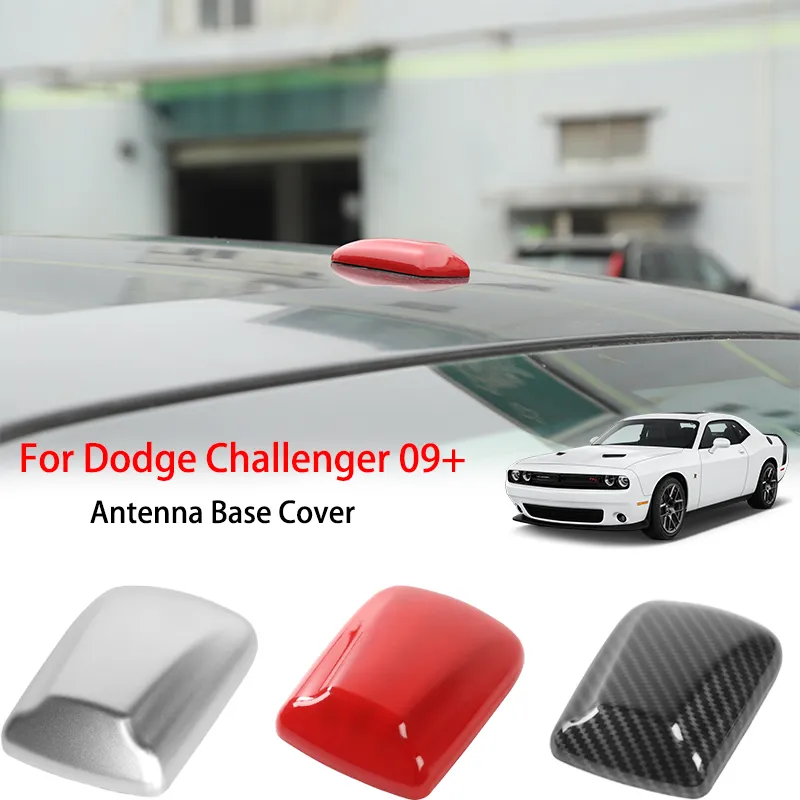 ABS Auto Antenne Basis Abdeckung Dekoration Trim Für Dodge Challenger 209 +  Factory Outlet Auto Innen Zubehör