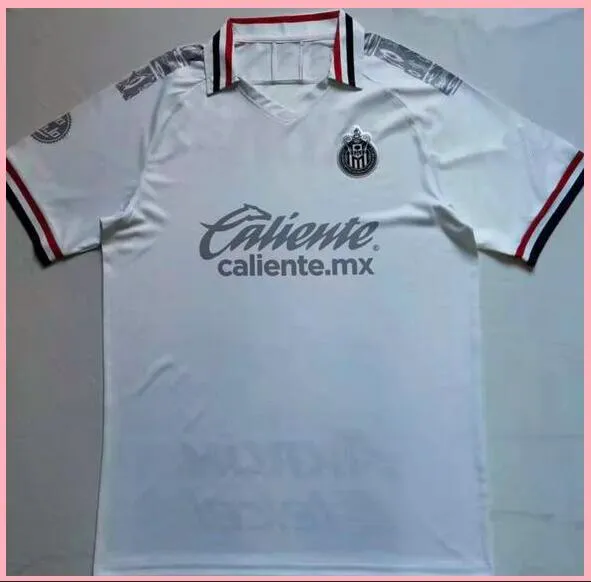 19 20 Tailandia Chivas de Guadalajara Jersey blanco f tbol A.PULIDO O.PINEDA M xico Club 2019 2020 hogar lejos camisetas de los hombres
