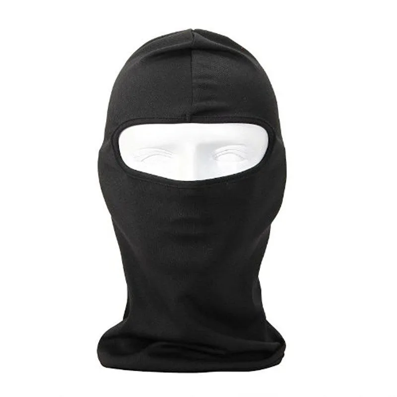 Hobbylane Uherebuy Motorcycle Cycling Sport Lycra Balaclava Full Face Mask for Sun UV (czarny) tani