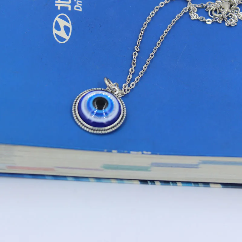 Türkisches Symbol Böse Blaue Augen Anhänger Halskette Harz Perlen