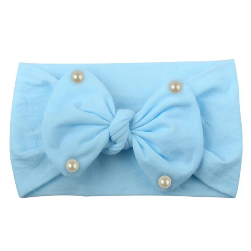 Arcs bébé bandeau perles infantile fille bandeau solide enfant en bas âge Turban nouveau-né chapeaux mignon cheveux accessoires Photo accessoires 120 pièces DW5014