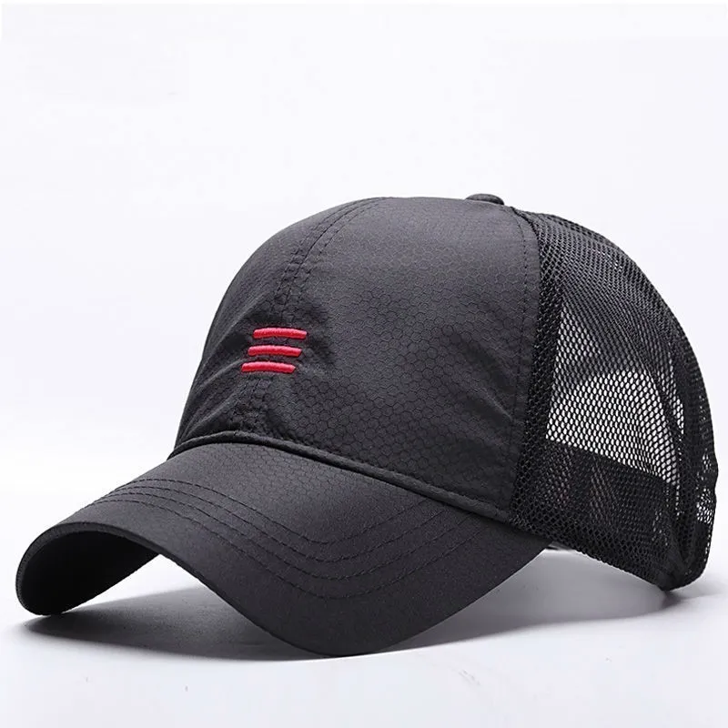 كبير رئيس رجل حجم كبير قبعة بيسبول الرجال الصيف رقيقة النسيج شبكة قبعة الشمس الذكور Snapback القبعات M 55-59 سنتيمتر L 60-64 سنتيمتر Y19052004