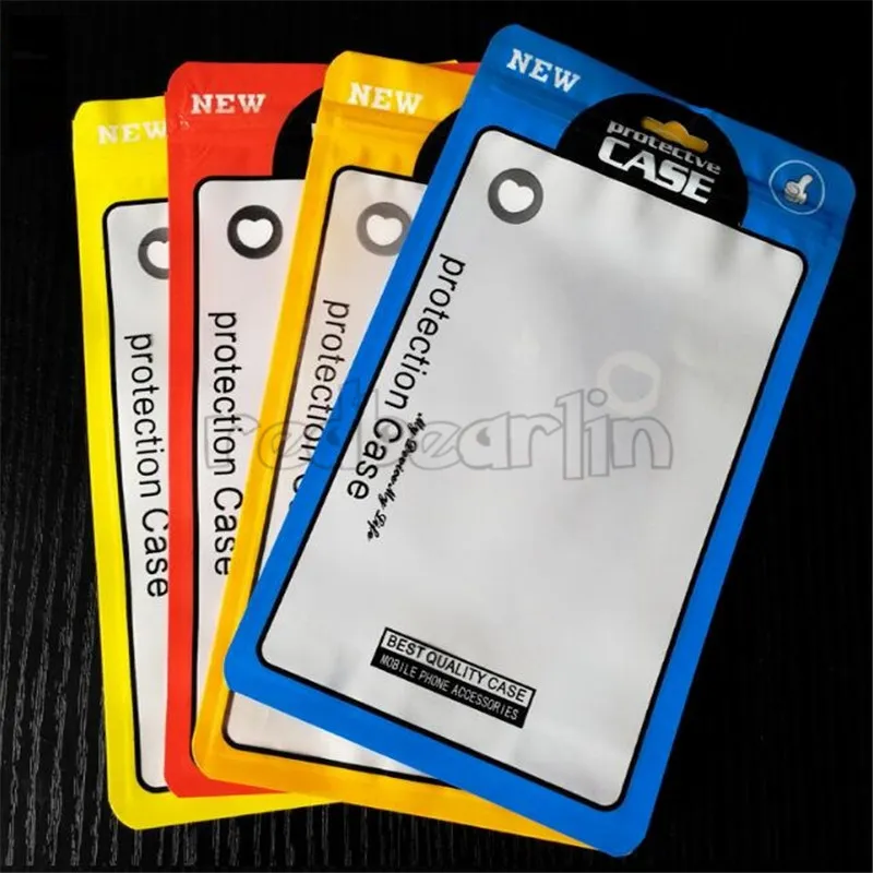 12 * 21cm OPP PVC Poly Torby Zipper Pakowanie Plastikowa Pakiet Detaliczna Pakiet Pakiet Pokrowiec do iPhone 7 8 Plus Case 5,5 cala