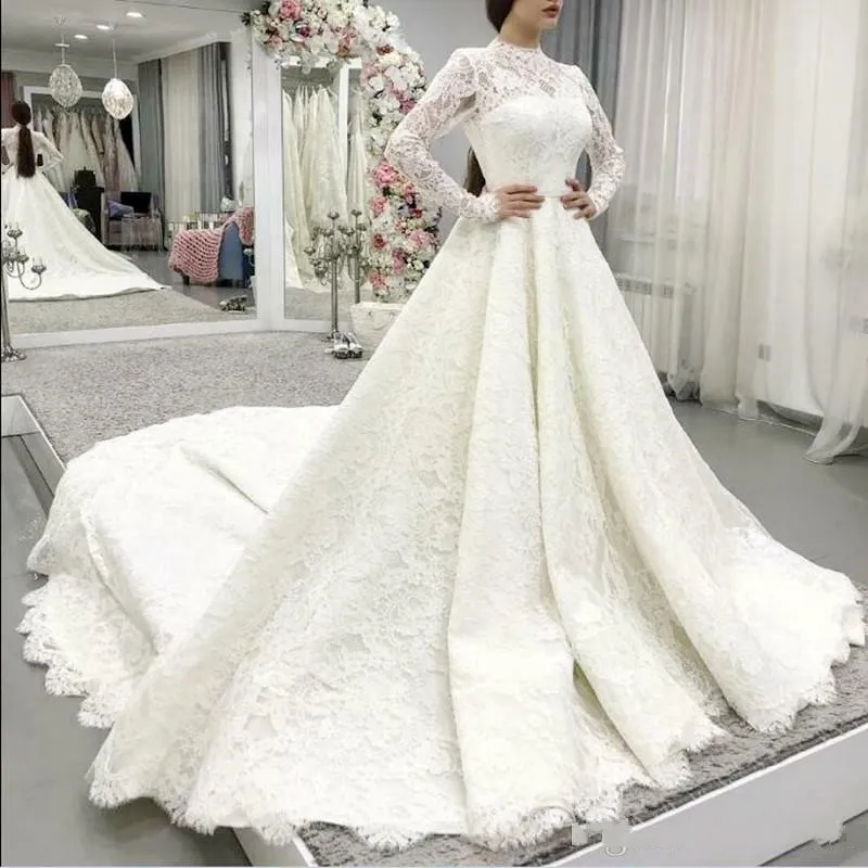 Dhgate long sales sleeve wedding dress
