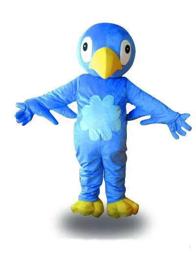 2019 Высокое качество ярко-синяя волшебная птица Необычные Платья Мультфильм Взрослых Животных Костюм Талисмана бесплатная доставка