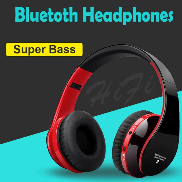 Blutooth Büyük Casque Ses Akülü Kablosuz Kulaklık Kulaklık Auriculares Bluetooth Kulaklık Bilgisayar Kafa Telefon PC Için Mic Ile