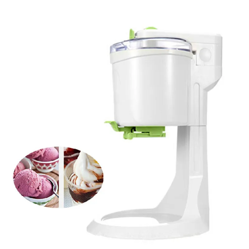 Qihang_top 1l Electric Automatic Frozen Fruit Ice Cream Machine Köksredskap 220V Ice Cream Maker Child DIY Hushållsmaskiner