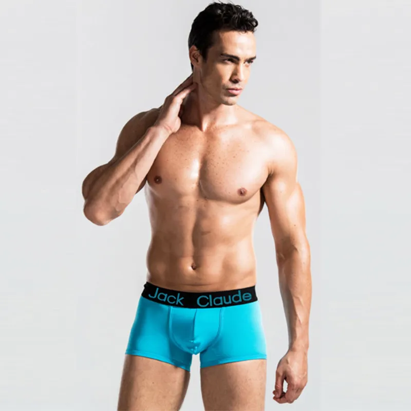 10 Stück Jack Claude Männer Unterwäsche Boxer Marke Männer Boxershorts Modal Sexy Cueca Boxer Herren 10 Stück Unterwäsche Männliche Unterhose Y20041268O