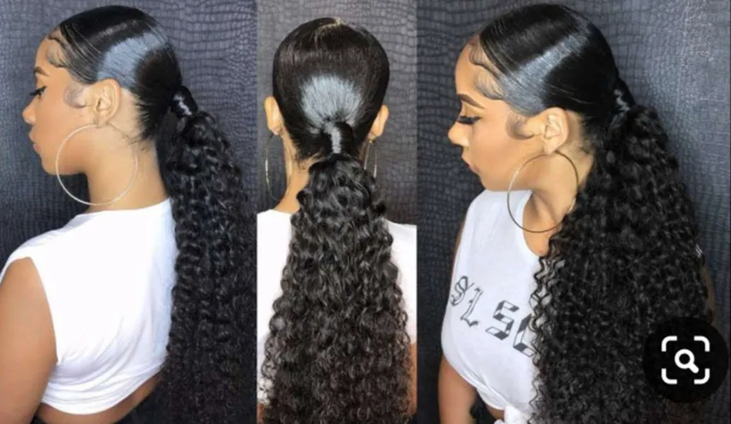 Hair extensions low online ponytail