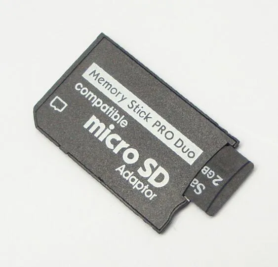 Adaptateur Micro SD SDHC TF vers Memory Stick MS Pro Duo PSP prêt à être expédié