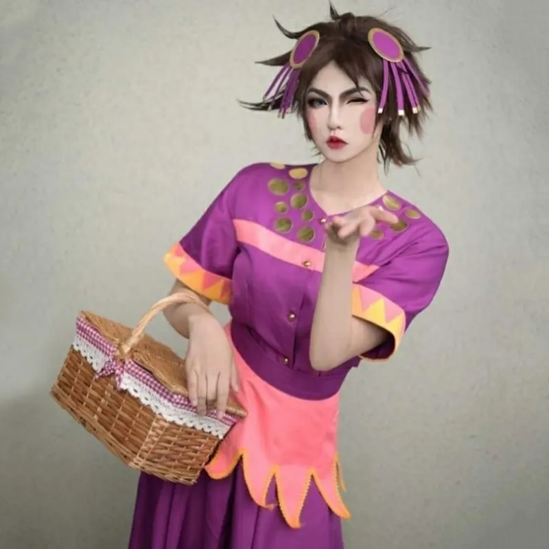 JoJo's Bizarre Adventure Cosplay Joseph Joestar Costume Jojo's Tequila Girl Suit Halloween Carnival Custom Made