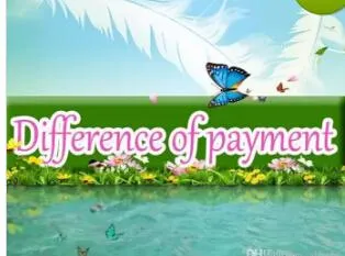 difference of payment1