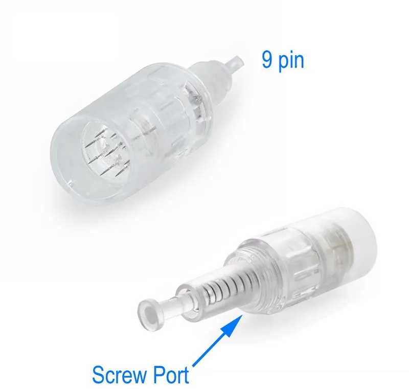 NC260 9/12/36/42 Pin Nano Needle Cartridges tips Screw Port For Electric Derma Pen Auto Micro Stamp