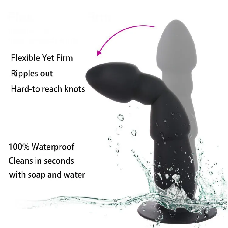 GUIMI USB Realistic Dildos Vibrator For Men Silicone Butt Plug Penis Anal Vibrator With Suction Male Erotic Toys Sex Products