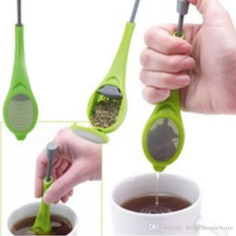 Veiligheid PP Materiaal Tea Infuser Food Grade Niet-wegwerp thee-infuser Eco-vriendelijke Duurzame Niet-toxische Thee Filter Zeefsinfusers BH0072