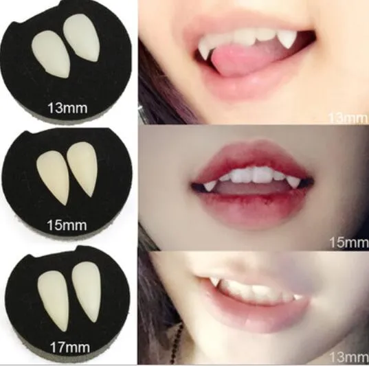 Hallowmas Joke Dentes Dente Falsivo Engraçado vampiro diabo dentes Dentes Falsos Dentaduras Dia Das Bruxas cosplay custome Prop Vestido Fancy Party decoração