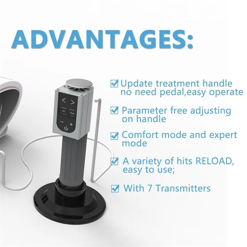 携帯用衝撃波機械体外の物理的衝撃波治療装置低強度の音響波ED治療の痛みの軽減