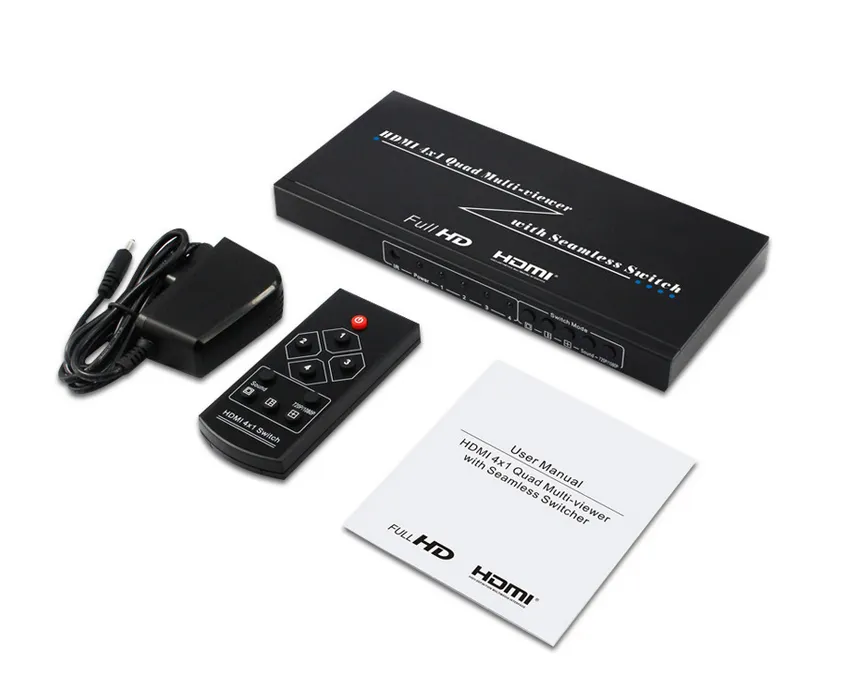 Commutateur HDMI Multiviewer 4x1 Convertisseur De Séparateur Décran IR  Commutateur HDMI Quad Seamless 4 En 1 Prise En Charge 4K 30Hz 5 Modes  Daffichage Pour Caméra PSVers Moniteur TV Du 39,69 €