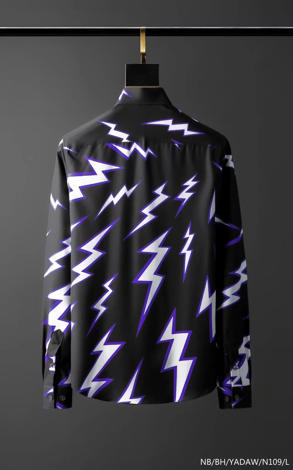 Herren-Markenhemd-Designerhemd Französische Pariser Markenkleidung 105 Herren-Langarmhemd Hip-Hop-Stil hochwertige Baumwolle 2019 n254R