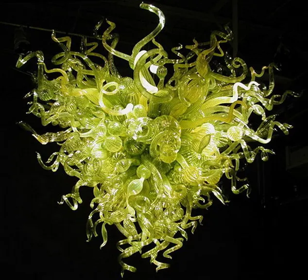 美しいムラノガラスシャンデリアのリビングルーム100％手の吹きガラスチーズスタイルの光の天井のデザインLED電球