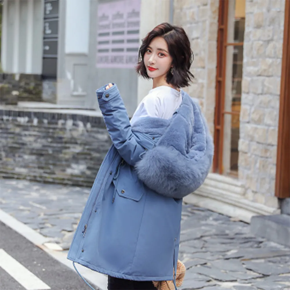 Blue winter jacket discount womens