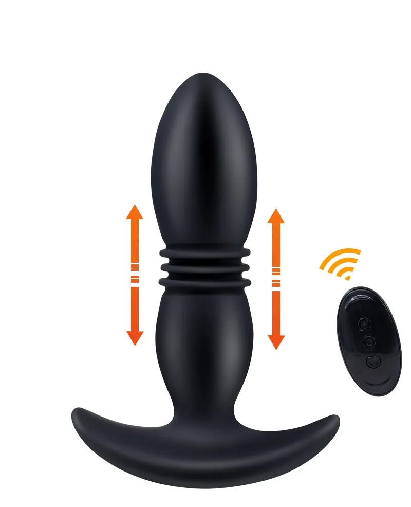 Plug anale a spinta con telecomando per stimolazione prostatica_voghion.com