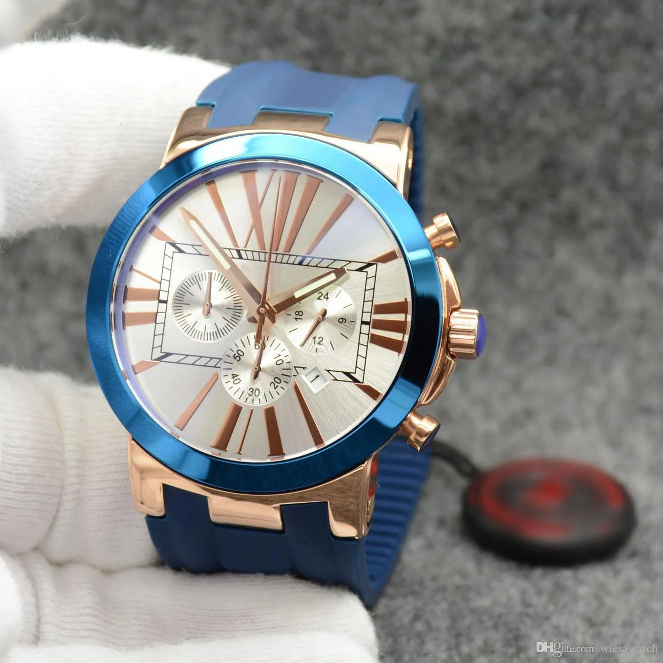 Individual Style Dual Time Exquisit Men Watch Chronograph Quartz